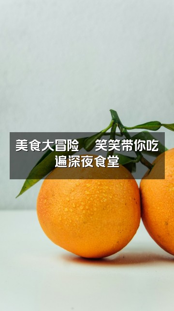 抖音笑笑✨轻语助眠💫视频封面:美食大冒险🍜笑笑带你吃遍深夜食堂✨